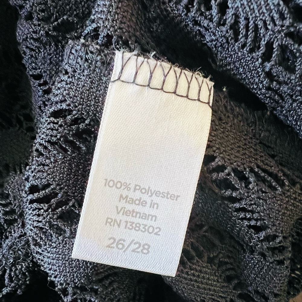 Avenue Black Crochet Swim Coverup - Picture 5 of 6